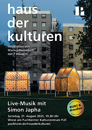 Installation Haus der Kulturen Live-Musik mit Simon Japha am 31. August Plakat